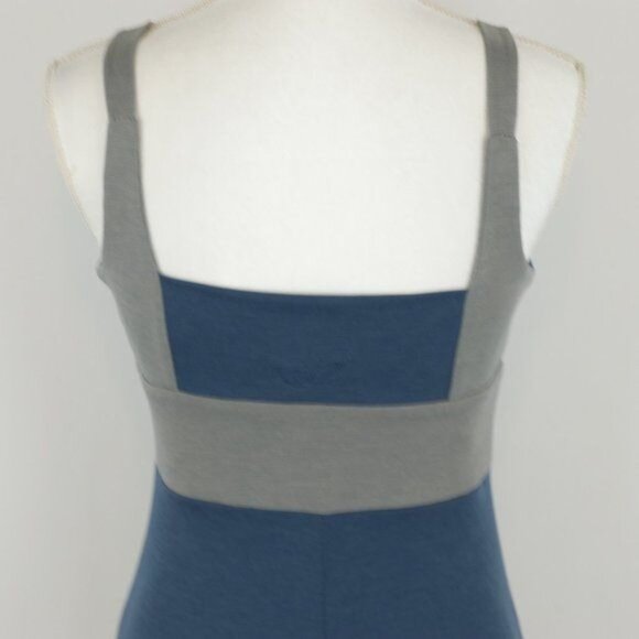 Kuhl Women's XS Blue Gray Color Block V-Neck Sleeveless Knit Knee Length Dress - Picture 4 of 8